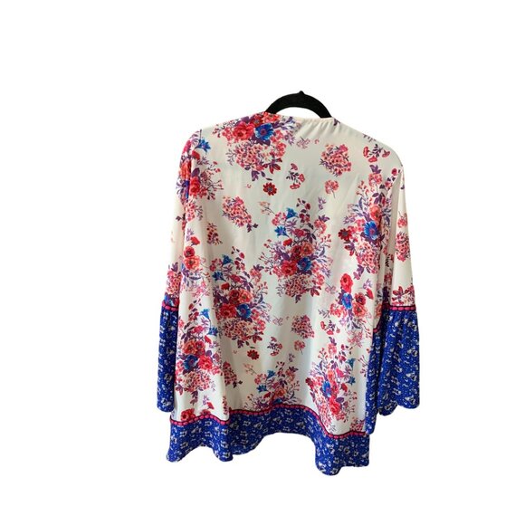 The Pioneer Womens Womens Size L XL 3/4 Sleeve Bell Sleeve Open Front Cardigan M - Picture 4 of 4